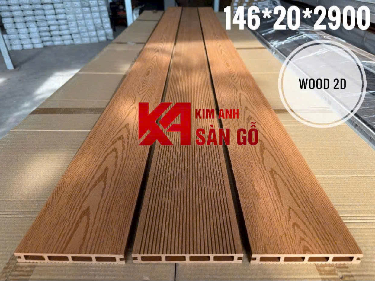 Sàn Gỗ Nhựa Lỗ Vuông 2D HK-03 20mm